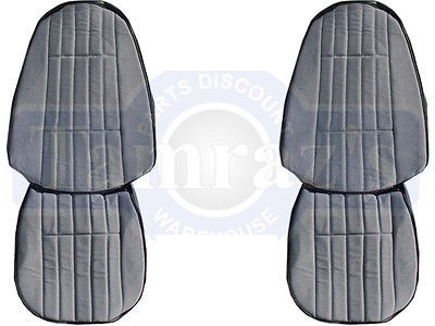 1971 Chevy Camaro Deluxe Cloth Front and Rear Seat Upholstery Covers